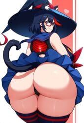 1female 1girls ai_generated animal_ears cat_ears catgirl dan16369336 female female_only kill_la_kill matoi_ryuuko milf sole_female studio_trigger tagme twitter_link witch_hat