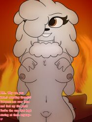 fire furry furry_female furry_only harley_hound_(masterjpal7) harley_hound_(neonsuperstar) poodle red_room rizzmodeus_(artist)