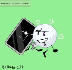 1boy1girl 1girl1boy badhabbit_34 battle_for_bfb battle_for_bfdi battle_for_dream_island battle_for_dream_island_again bfb bfdi bfdia idfb object_show object_show_community object_shows snowball snowball_(bfdi) television the_power_of_two tpot tv tv_(bfdi) yaoi