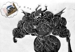 aaat-da abs angry_face anthro_female antlers barely_clothed bulky_female colored corrupted deer_girl deltarune flexing horns huge_arms huge_ass huge_pecs hyper hyper_muscles muscular muscular_arms muscular_female muscular_legs revenge ripped_clothing roaring_knight size_difference strong_female thick_thighs veiny_muscles