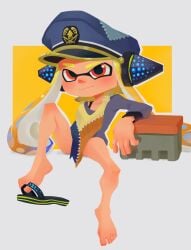 bottomless bunnsomethingi1 captain_(splatoon_3) female solo splatoon