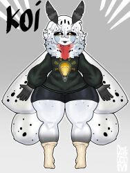 1boy alternate_version_available antennae_(anatomy) anthro arthropod brown_hair character_sheet clothing curvaceous curvy curvy_figure darkdoom english_text femboy front_view fully_clothed girly grey_background insects koi_(darkdoom) lepidopteran long_hair looking_at_viewer male male_only more_at_source moth multicolored_background shorts shortstack shortstack_femboy socks solo solo_male spotted_hair spotted_wings sweater text thick_thighs voluptuous voluptuous_male white_background white_hair wide_hips wings