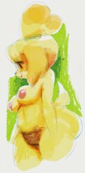 isabelle (animal crossing) from animal crossing by sunibee