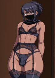 female monster vs cross-dressing warrior fan art