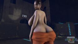3d ass ass_cleavage ass_crack big_breasts breasts butt_crack chell female female_only huge_ass huge_breasts huge_butt portal_(series) solo solo_female source_filmmaker superstreamteam undressing wide_hips