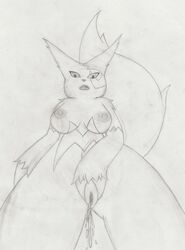 breasts female infamousrel looking_at_viewer nintendo nipples peeing pokemon pokemon_(species) pov presenting pussy solo urine video_games watersports zangoose