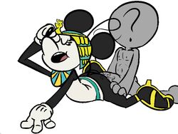 2016 ambiguous_penetration anon anonymous anthro ass disney female furry male mammal minnie_mouse mouse open_mouth penis rodent simple_background straight thunderfap