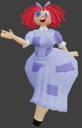 1girls 3d blender breasts busty chubby coolbeanoishere doll female female_only glitch_productions huge_areolae huge_breasts huge_nipples hyper large_breasts looking_at_viewer nipples pussy ragatha_(coolbeanoishere) ragatha_(the_amazing_digital_circus) red_hair solo tagme the_amazing_digital_circus