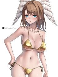 1girls 2d 2d_(artwork) 2d_artwork adult adult_female background bare_armpits bare_arms bare_belly bare_chest bare_hands bare_hips bare_legs bare_midriff bare_navel bare_shoulders bare_skin bare_thighs belly belly_button big_boobs big_breasts bikini bikini_bottom bikini_only bikini_top blank_background blue-eyed_female blue_eyes breakthrough_rr breasts brown-haired_female brown_hair busty busty_female busty_girl cleavage collarbone curvaceous curvaceous_body curvaceous_female curvaceous_figure curvaceous_hips curvy curvy_body curvy_female curvy_figure curvy_hips digital digital_art digital_drawing digital_drawing_(artwork) digital_media digital_media_(artwork) drawing elbows eunie_(xenoblade) exposed_armpits exposed_arms exposed_belly exposed_chest exposed_hips exposed_legs exposed_midriff exposed_navel exposed_shoulders exposed_skin exposed_thighs eye-level_view eyebrows_visible_through_hair female female_focus female_only fingers from_front front_view glossy_breasts glossy_hair gold_bikini gold_bikini_bottom gold_bikini_top gold_swimsuit gold_swimwear groin halterneck head_tilt hip_dips hourglass_figure inframammary_fold inguinal_crease inguinal_ligament knees_out_of_frame large_boobs large_breasts lean_figure leg_out_of_frame legs_out_of_frame looking_at_viewer mature mature_female mature_woman medium_hair midriff monotone_background narrow_waist navel one_color_background open_mouth parted_lips partially_exposed_vulva partially_visible_vulva plain_background portrait shiny_breasts shiny_hair shiny_legs shiny_shoulders shiny_skin shiny_thighs shoulders side-tie_bikini slender_body slender_waist slim_female slim_waist solid_color_background solo standing string_bikini swimsuit swimwear thigh_gap thighs thighs_out_of_frame tilted_head tongue top_view upper_body white_background wide_hips wings wings_on_head woman xenoblade_(series) xenoblade_chronicles_3