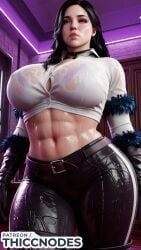 1girl 1girls 3d abs ai_generated ass big_ass big_breasts big_butt big_thighs black_hair blush blushing breasts butt curvy curvy_body curvy_female curvy_figure female female_focus lips long_hair looking_at_viewer mature mature_female mature_woman muscular sexy simple_background the_witcher_(series) the_witcher_3:_wild_hunt thighs voluptuous voluptuous_female watermark wide_hips yennefer