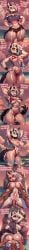 1boy 1girls abs ai_generated balls bare_arms bare_breasts bare_legs bare_shoulders bare_thighs big_balls big_breasts big_penis blush cocky69 color comic_strip cum cum_in_pussy cum_inside cumming cumming_while_penetrating english_text female hellhound helluva_boss hi_res huge_cock large_breasts looking_at_another loona_(helluva_boss) male male/female massive_penis muscles muscular muscular_male nipples nude nude_female nude_male pussy smug smug_face text thick_thighs wolf wolf_ears wolf_girl wolf_tail