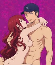 1boy 1girls ai_generated echoanomaly iori_junpei junpei_iori mitsuru_kirijo persona_3 romantic_couple