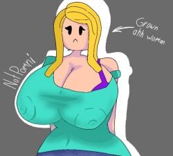 big_boobs big_breasts big_tits blonde blonde_female blonde_hair blue_clothing blue_shirt boobs boobs_bigger_than_head bra_strap breasts breasts_bigger_than_head breasts_focus cleavage enormous_breasts enormous_tits huge_boobs huge_breasts huge_tits noodle_hair purple_bra roblox robloxian tagme tagme_(artist) tits tits_bigger_than_head tits_focus yellow_hair
