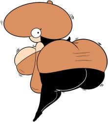 artist_request ass ass_focus big_ass huge_ass looking_back mushroom_toppin pizza_tower tagme