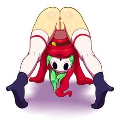 1girls 2016 2d all_fours anus ass belt bent_over big_ass big_butt blink3r blush bottomless breasts bubble_ass bubble_butt butt clothed clothing deviantart eyelashes fat_ass fat_mons female female_only footwear full_body genitals going_commando green_hair heels hood hoodie huge_ass huge_butt humanoid humanoid_genitalia humanoid_pussy humanoid_vagina legwear looking_at_viewer mario_(series) mask nintendo no_panties no_underwear partially_clothed plump_ass presenting presenting_anus presenting_ass presenting_butt presenting_hindquarters presenting_pussy presenting_vagina pussy round_ass rule_63 shoes short_hair shy_gal simple_background solo sweat sweatdrop thick_thighs thighhighs vagina video_games white_background white_legwear wide_hips