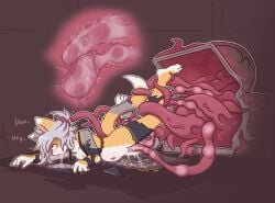 4_fingers anal anal_egg_insertion anal_penetration anthro arcanis_(hahaluckyme) belly big_belly biped bodily_fluids calico_cat cervical_penetration clothing colored countershading cum cum_from_mouth cum_from_nose cum_from_vagina cum_in_ass cum_in_mouth cum_in_nose cum_in_uterus cum_in_vagina cum_inside cum_on_ground cum_pooling cum_through dense_ink digital_drawing_(artwork) digital_media_(artwork) domestic_cat duo egg egg_in_ass egg_in_uterus egg_inflation egg_insertion eye_roll felid feline felis female female_anthro female_penetrated female_raped fingers forced gagging genital_fluids genitals hair internal internal_vaginal mammal mimic mimic_chest oviposition ovipositor penetration pregnant pregnant_anthro pregnant_female pregnant_sex rape red_eyes sex shaded tail tears tentacle_around_leg tentacle_around_tail tentacle_in_ass tentacle_in_vagina tentacle_ovipositor tentacle_penetration tentacles torn_clothing tremble_spikes uterus vaginal vaginal_egg_insertion vaginal_penetration vulva white_body white_countershading white_hair