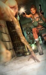 3d braid brown_eyes brown_hair busty egyptian female female_focus female_only heartist3d hourglass_figure lara_croft lara_croft_(classic) light-skinned_female light_skin long_hair mummy ripped_clothing tagme tomb_raider tomb_raider_(classic) torn_clothes wide_hips