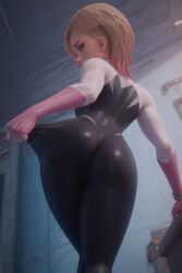 ai_generated ass asshole gwen_stacy leggings marvel marvel_comics pussy spider-gwen spider-man:_across_the_spider-verse spider-man:_into_the_spider-verse tight_clothing tight_pants