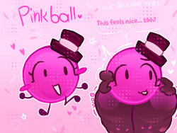 1girls bl00d-p1nk eyelashes jiggle pink_ball_(character) thick_thighs