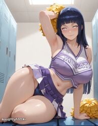 1girl ai ai-created ai_generated armpit armpits ass ass_focus bangs big_ass big_breasts big_nipples blue_hair blue_panties blunt blunt_bangs blushing breasts bubble_butt cheerleader cheerleader_uniform cleavage collarbone curvaceous curvy curvy_female curvy_figure erect_nipples gaze half_lidded_eyes hinata_hyuuga hips holding_pom_poms huge_ass huge_breasts hyuuga_hinata large_breasts lidded_eyes locker locker_room lockers long_hair lying midriff naruto naruto_(series) naruto_shippuden naughtyfeetai navel nipple_outline nipples no_pupils over_shoulder panties panties_visible pom_poms profile profile_view provocative_pose pubic_hair puffy_nipples purple_shirt purple_skirt room seductive seductive_gaze seductive_smile sexy shirt side_profile skirt sleeveless slim_waist smile smooth_skin solo stretched sweating sweating_profusely thick_ass thick_thighs thighs thin_waist uniform white_eyes wide_hips