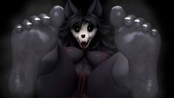 1girls 3d 3d_(artwork) abs anthro barefeet barefoot black_body black_fur black_hair breasts breasts_out canid edit feet feet_up female_only foot_fetish foot_focus fur furry furry_female furry_only glowing_eyes kombatkatto mal0 malo musk nipples painted_toenails pussy scp-1471 scp-1471-a scp_foundation sharp_teeth shiny_skin skull_head smell smelly_feet soles source_filmmaker source_filmmaker_(artwork) steam steamy steamy_feet sweat sweaty sweaty_feet thighs toe_curl toes tongue tongue_out white_toenails wolf wolf_ears wolf_girl
