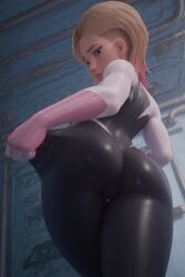 ai_generated ass asshole gwen_stacy leggings marvel marvel_comics pussy spider-gwen spider-man:_across_the_spider-verse spider-man:_into_the_spider-verse tight_clothing tight_pants