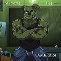animated ankha_zone_(meme) boner bulge_under_clothes dg254 erection five_nights_at_freddy's five_nights_at_freddy's_3 fnaf hard_on huistinsfw penis springdad_(dg254) springtrap springtrap_(fnaf) tagme tank_top video