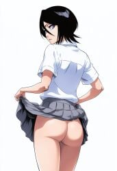 1girls ai_generated black_hair bleach female female_only kuchiki_rukia rukia_kuchiki short_hair tagme