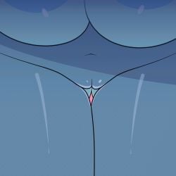 1:1 2026 2d_animation animated animated_gif anthro anthrofied areola big_breasts blue_areola blue_body bodily_fluids breasts butt butt_from_the_front eeveelution female female_anthro generation_4_pokemon genital_fluids genital_focus genitals glaceon glistening glistening_breasts glistening_thighs hair huge_breasts navel nintendo nipples nude nude_anthro nude_female pokemon pokemon_(species) pokemorph r-mk short_playtime solo thick_thighs thigh_gap vulva vulva_focus wide_hips