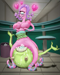 big_breasts bload_esefo blue_eyes breasts celia_mae cyclops disney duo facesitting female gorgon heart horn male mike_wazowski monster monsters_inc nipple_suck nipples nude one-eyed pixar pussy_juice smothering snake_hair straight sucking suckling