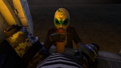 big_penis clothed clover clover_(payday_2) fellatio handjob leetgrainsfm male_pov mask oral overkill_software payday payday_2 payday_masks penis pov thick_penis