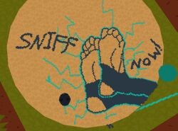 feet foot_fetish foot_focus pixel_art screenshot skoolaboola stirrup_legwear text webfishing webfishing_chalk_art