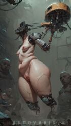 ai_generated amandovakin amputee chubby cybernetics cyberpunk_2077 cyborg ghost_in_the_shell headless horror robot_girl thick_thighs