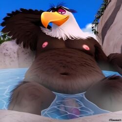 accipitrid accipitriform ai_generated angry_birds anthro avian bald_eagle balls beak big_belly bodily_fluids brown_feathers civitai claws cloud columbia_pictures detailed_eyes eagle eyebrows fat fat_belly furry genitals hi_res horny horny_male hot_tub jacuzzi looking_at_viewer male male_only mighty_eagle navel nipples obese obese_male overweight overweight_male penis pupils relaxing rovio rovio_animation rovio_entertainment sea_eagle sega sex sitting sitting_down sky smile smiling_at_viewer solo sony sunny tail tail_feathers the_angry_birds_movie two-tone_body two_tone_feathers unibrow veiny_penis water white_feathers white_hair yellow_beak