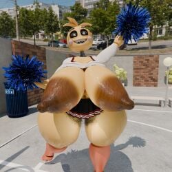 1:1 adri164 anal_hair animatronic anus areola ass avian big_areola big_breasts big_butt big_nipples big_pubes bird body_hair breasts brown_areola butt_hair cellulite cheerleader cheerleader_outfit chicken female five_nights_at_freddy's five_nights_at_freddy's_2 galliform gallus_(genus) genitals hairy hairy_pussy hi_res huge_butt looking_back machine nipples phasianid pubes pussy robot scottgames small_skirt smile solo thick_thighs toy_chica_(fnaf) wide_hips yellow_body