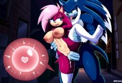 ai_generated ass blue_body breasts incest incest_(lore) magenta_fur male/female pink_hair sex sonia_the_hedgehog sonic_(series) sonic_the_hedgehog sonic_the_hedgehog_(series) sonic_underground sonic_x_sonia straight veiny_penis