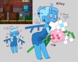 allay_(minecraft) block_head blocky_anatomy blocky_body blue_body blue_skin cube cube_body cube_head cubic_anatomy cubic_body cubic_breasts fairy female humanized minecraft minecraft_mob mob polygonal scorci square_(anatomy) square_anatomy square_body square_head