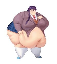 big_belly doki_doki_literature_club morbidly_obese obese softon ssbbw tagme yuri_(doki_doki_literature_club)