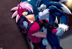 ai_generated ass blue_body breasts incest incest_(lore) magenta_fur male/female pink_hair sex sonia_the_hedgehog sonic_(series) sonic_the_hedgehog sonic_the_hedgehog_(series) sonic_underground sonic_x_sonia straight veiny_penis