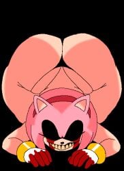 1female 1girl 1girls amy.exe amy_rose animated_gif ass_up bending_over big_ass big_butt black_background black_thong blood bloody_eyes crying_blood doggy_style doggy_style_position doggystyle female female_anthro female_only gif gloves hedgehog hedgehog_girl horror huge_butt huge_cock invitation mobian_(species) no_tail pink_hair smile smiling smiling_at_viewer solo solo_female sonic.exe_(series) thong