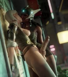 1futa 1girls 3d animated ashe_(overwatch) big_penis black_hair blizzard_entertainment brown_eyes cum dark-skinned_female dark_skin exhibitionism futa_on_female futanari handjob interracial kissing kissing moaning mp4 night outdoors overwatch pale-skinned_futanari pensubz precum precum_drip sound symmetra tagme thrusting veiny_penis video white_hair