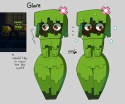 block_head blocky_anatomy blocky_body cube cube_body cube_head cubic_anatomy cubic_body cubic_breasts female glare_(minecraft) humanized minecraft minecraft_mob polygonal scorci square_(anatomy) square_anatomy square_body square_head tagme