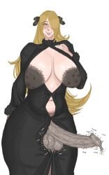1futa 2024 balls big_penis breasts breasts_out bumpy_areola cynthia_(pokemon) dark_areola dark_nipples excessive_foreskin foreskin futa_only futanari glands_of_montgomery grin hairy_balls hairy_nipples heart-shaped_pupils huge_areolae huge_breasts huge_cock leaking_cum lewdcromulo penis penis_out pokemon pokemon_champion pokemon_dppt sagging_breasts stray_pubic_hair throbbing_penis uncircumcised veiny_penis