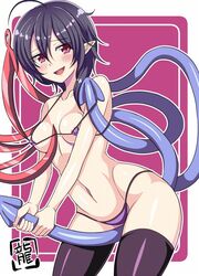 female imitating imitation microbikini nue_houjuu ryunosuke-kleitos solo touhou