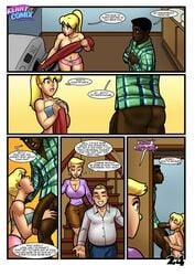 2018 2boys 2girls alice_cooper archie_comics betty_and_alice_in:_study_session betty_cooper big_penis blonde_hair cleavage dark-skinned_male dark_skin english_text eugene_jefferson fellatio female green_eyes hal_cooper interracial kennycomix kennycomix's_riverdale_stories large_breasts male mother_and_daughter page_24 ponytail rabies-t-lagomorph text tube_top