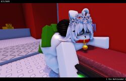 1boy 1boy1girl 1girls 3d alien alien_boy baronaces bell_collar black_hair blush breasts bunny_ears collar dainai_(roblox) fat_ass female forsaken forsaken_(roblox) glasses green_body huge_ass huge_breasts male perching_position request roblox roblox_avatar roblox_game roblox_studio robloxian self_upload small_but_hung small_dom_big_sub tagme white_body