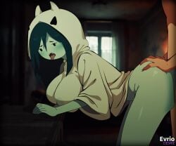 adventure_time against_surface against_table animated evrio female halloween halloween_costume marceline tagme vaginal_penetration video