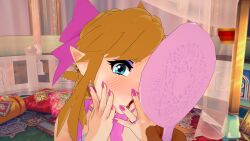 bunny-home cheerleader crossdressing cute femboy feminization funny gay gerudo girlfriend girly high_heels link nail_polish pink_panties punishment the_legend_of_zelda transformation trap