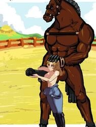 2d 2d_animation animal_humanoid animal_urethral_insertion animated anthro armpit_sex big_penis blonde_hair blush breasts breeding_season cum cumshot dark_skin exposed_breasts farm_sex female_breeder furry furry_male hand_on_head handjob holding_penis horse horse_humanoid horsecock huge_cock interspecies jeans medium_breasts milking milking_handjob monster_cock no_sound orgasm outdoors_sex outercourse pixel_animation pixel_art s-purple shirt_down size_difference slave standing tagme tail topless urethral_fingering urethral_insertion video