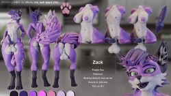16:9 2026 3d_(artwork) 4k absurd_res animal_genitalia animal_penis anthro anus balls big_balls big_breasts blender_(artwork) blender_cycles_(artwork) blue_eyes breasts bubble_gum canid canine canine_genitalia canine_penis color_swatch digital_media_(artwork) english_text female femboy fluffy_ears fox fur genitals hi_res imperial_unit intersex male mammal metric_unit model_sheet multiple_forms nipples open_mouth paws penis purple_body purple_nipples purple_skin solo tagme tail text widescreen z4ck_rock zack_(z4ck_rock)